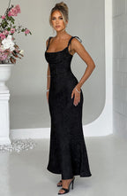 Whitney Maxi Dress - Black  Gemma Chic