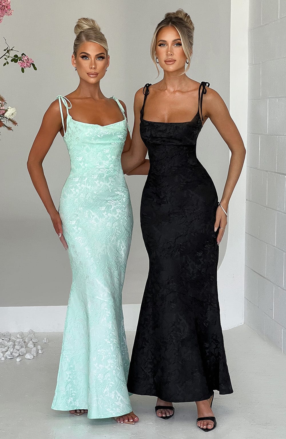 Whitney Maxi Dress - Black  Gemma Chic