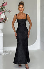 Whitney Maxi Dress - Black  Gemma Chic