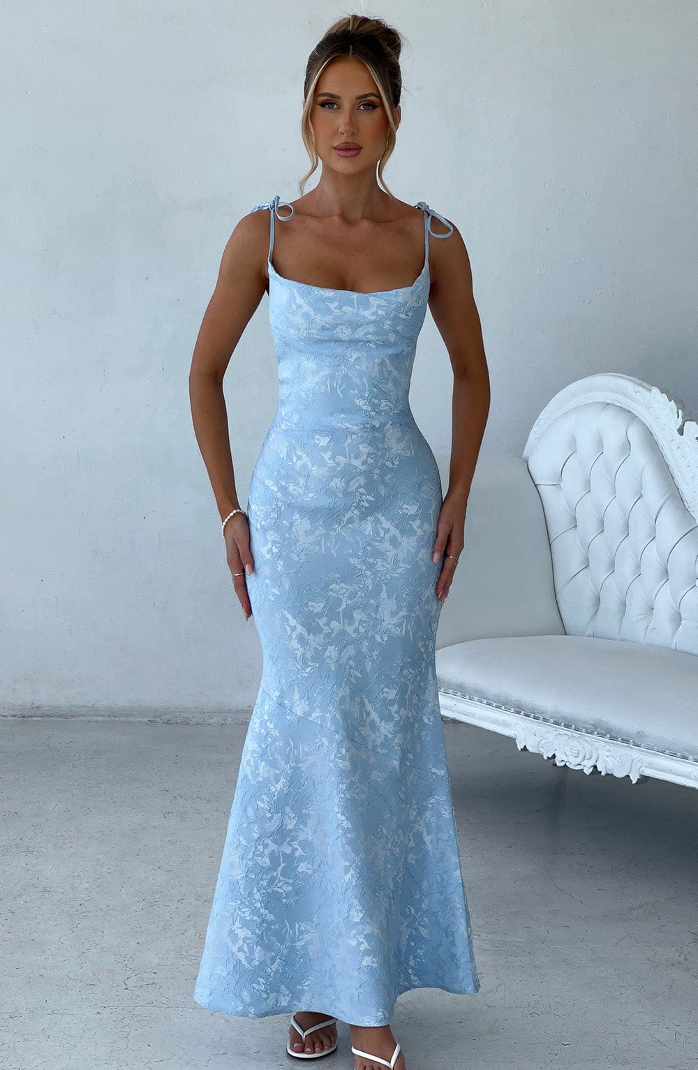 Whitney Maxi Dress - Blue  Gemma Chic
