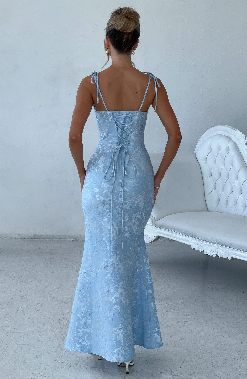 Whitney Maxi Dress - Blue  Gemma Chic