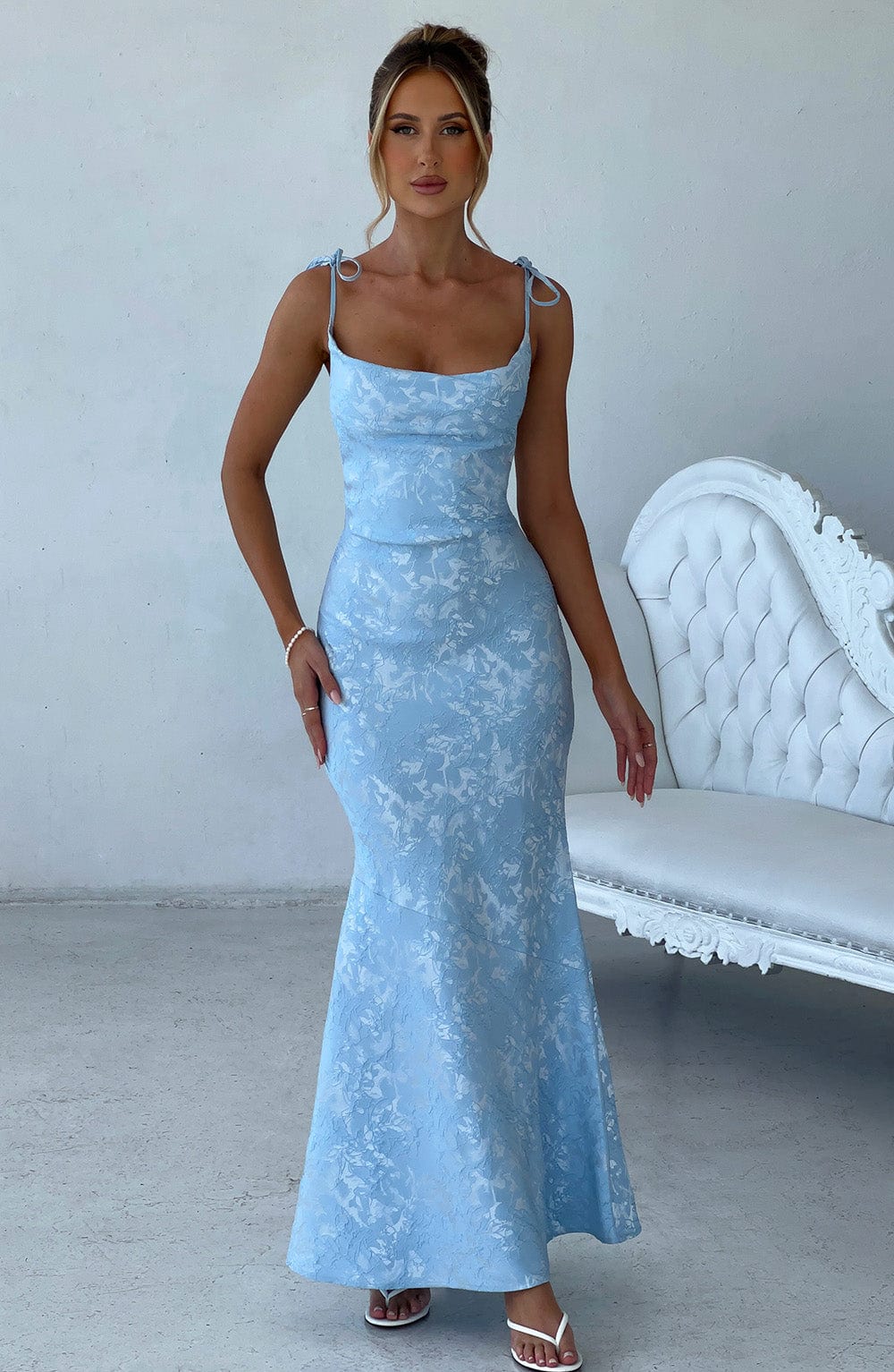 Whitney Maxi Dress - Blue  Gemma Chic