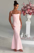 Whitney Maxi Dress - Blush  Gemma Chic