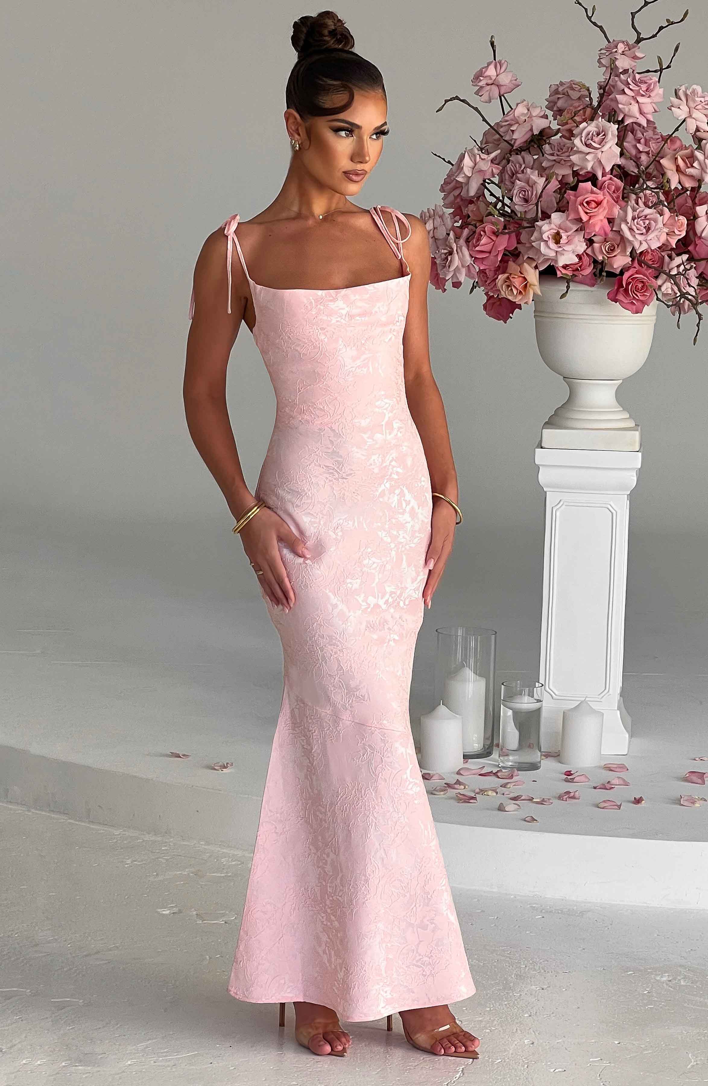 Whitney Maxi Dress - Blush  Gemma Chic