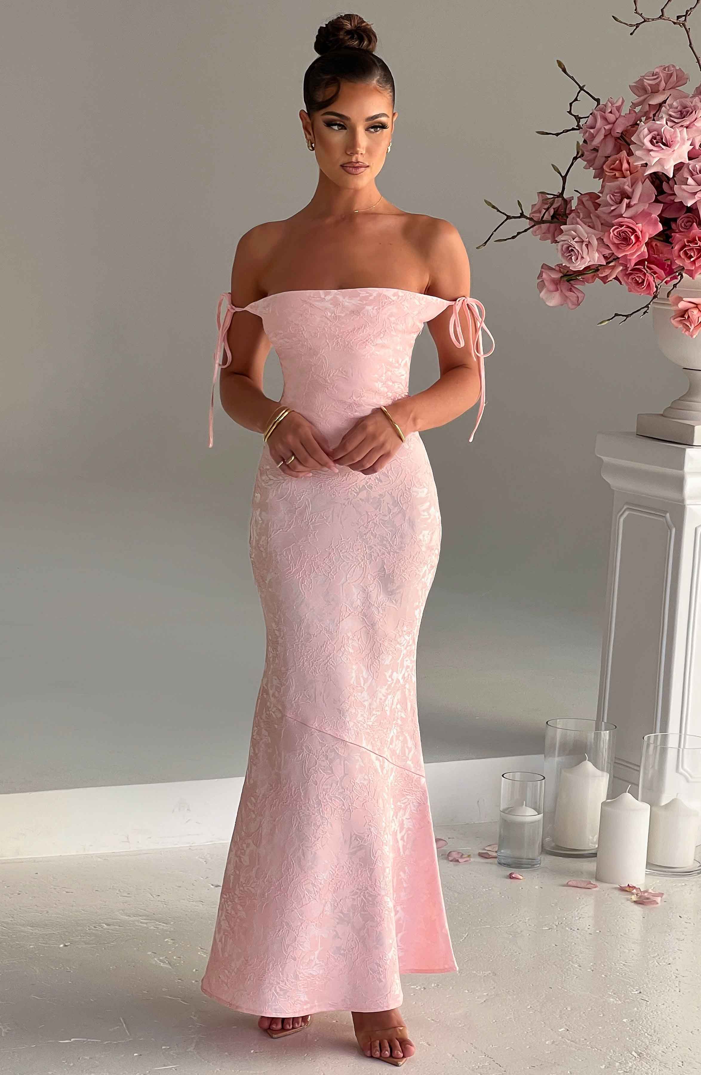 Whitney Maxi Dress - Blush  Gemma Chic