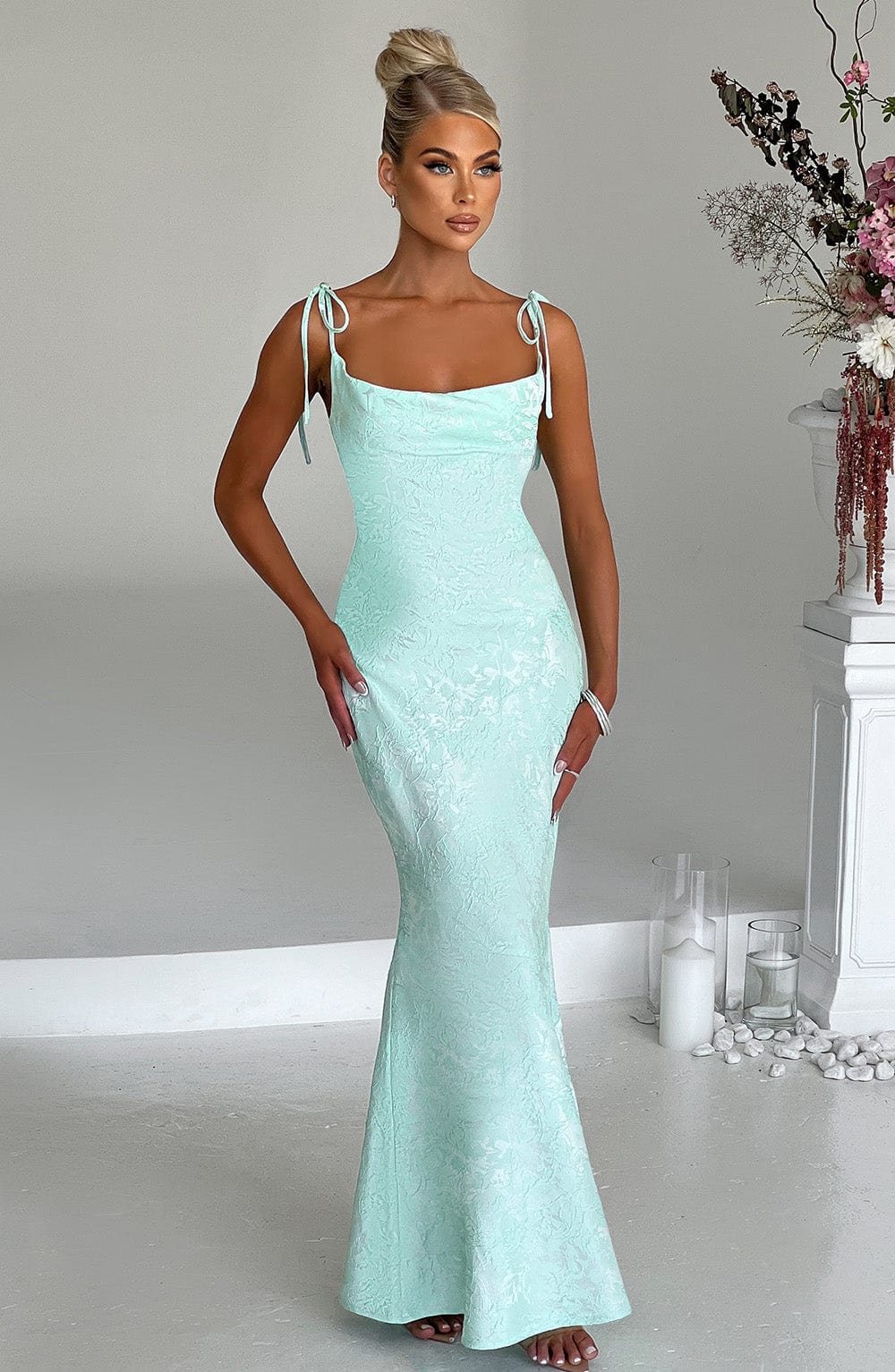 Whitney Maxi Dress - Mint  Gemma Chic