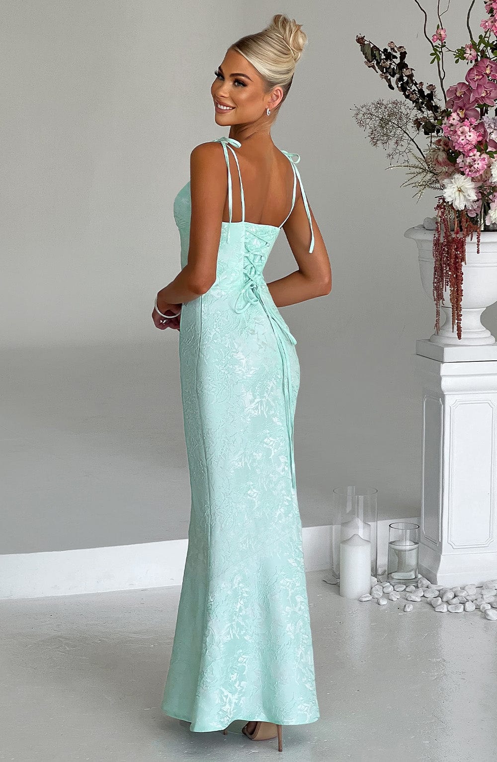 Whitney Maxi Dress - Mint  Gemma Chic