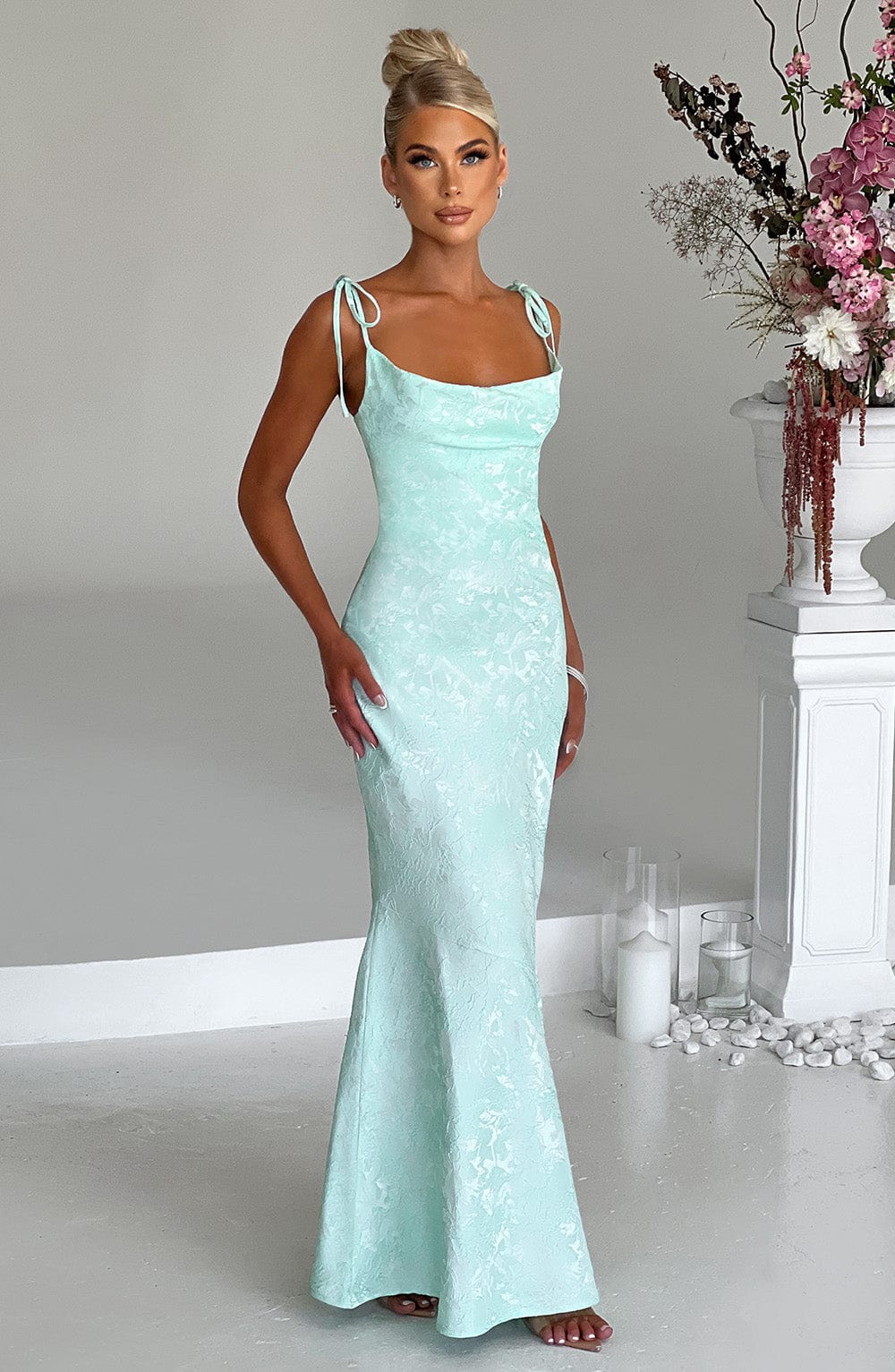 Whitney Maxi Dress - Mint  Gemma Chic
