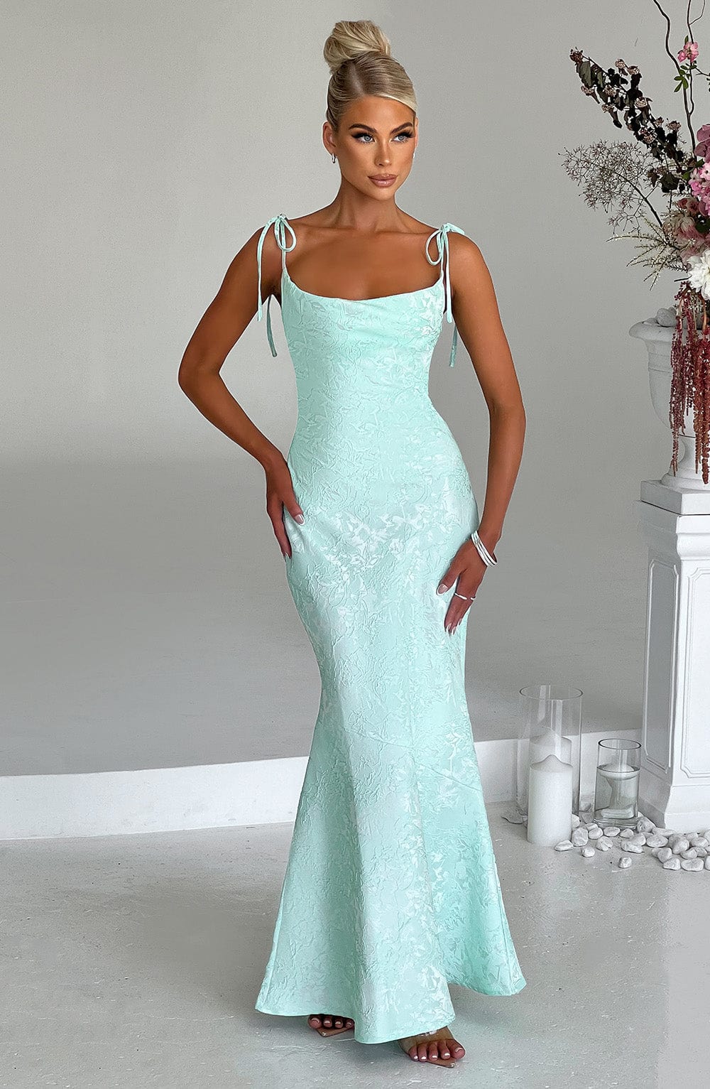 Whitney Maxi Dress - Mint  Gemma Chic