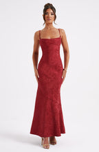 Whitney Maxi Dress - Red  Gemma Chic