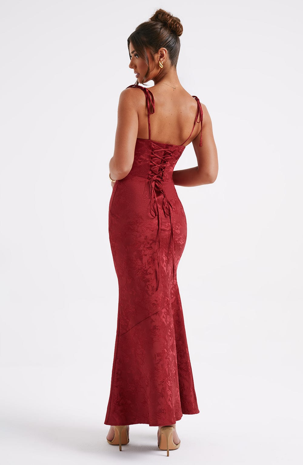 Whitney Maxi Dress - Red  Gemma Chic