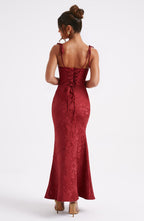 Whitney Maxi Dress - Red  Gemma Chic