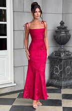Whitney Maxi Dress - Red  Gemma Chic