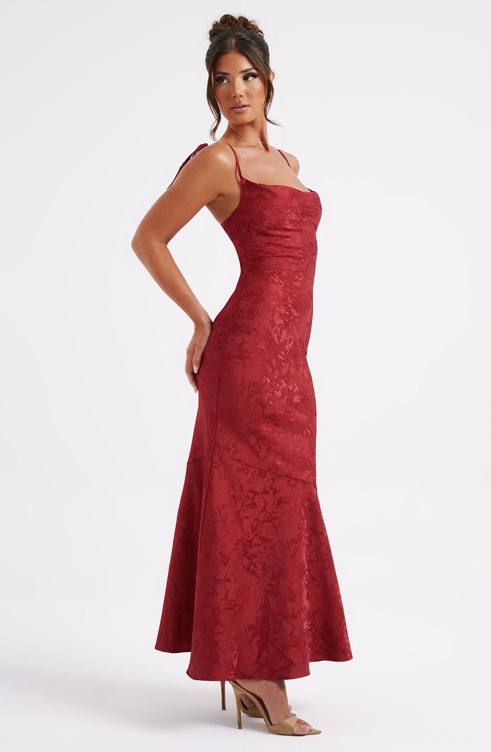 Whitney Maxi Dress - Red  Gemma Chic